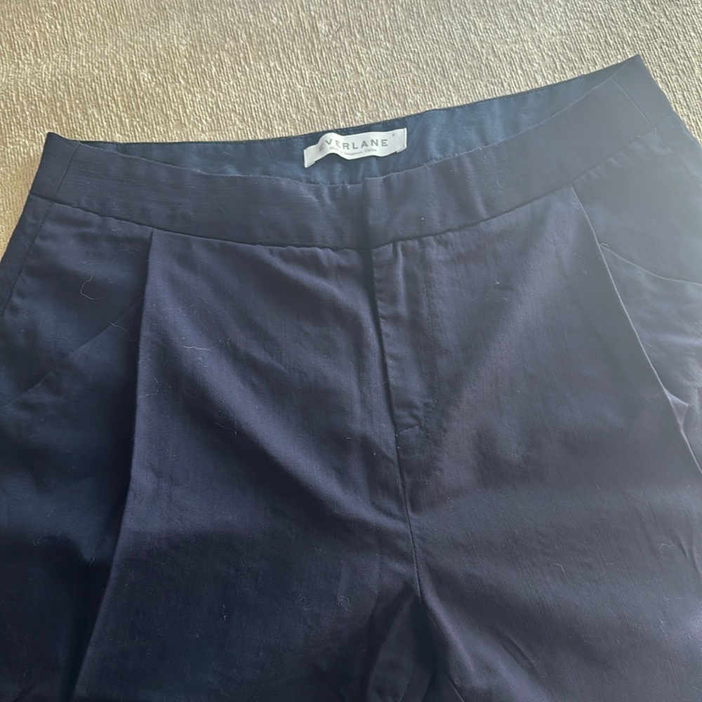 Everlane 100% wool navy blue trousers size 2